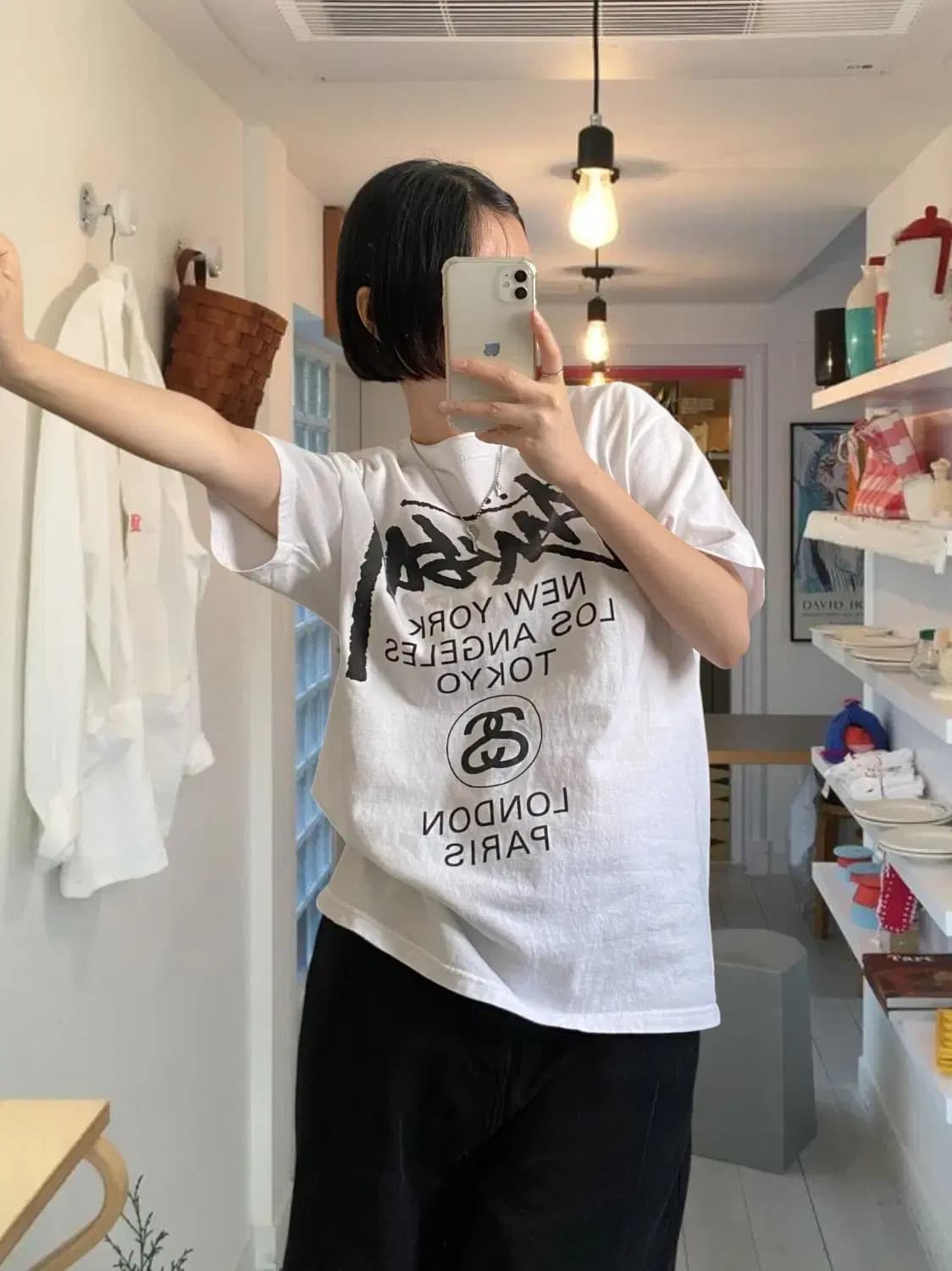 스투시 1/2 티셔츠 (Man L) AB0643 상품이미지1