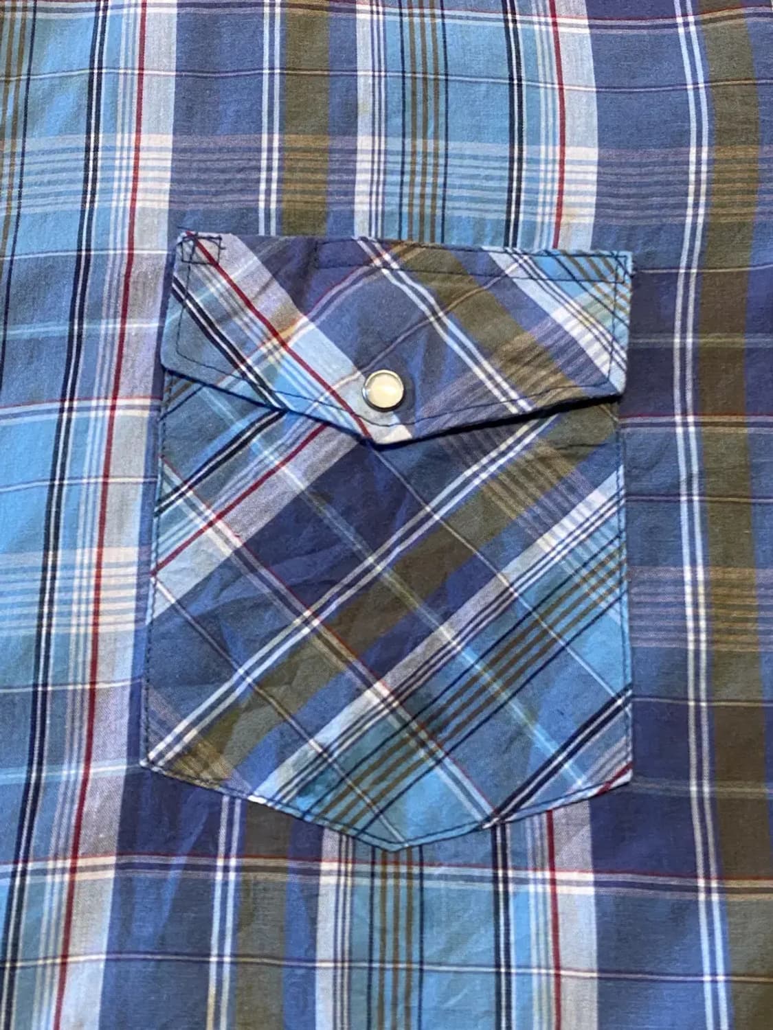 러슬러 체크 셔츠 (Man XL) AA0478 상품이미지7