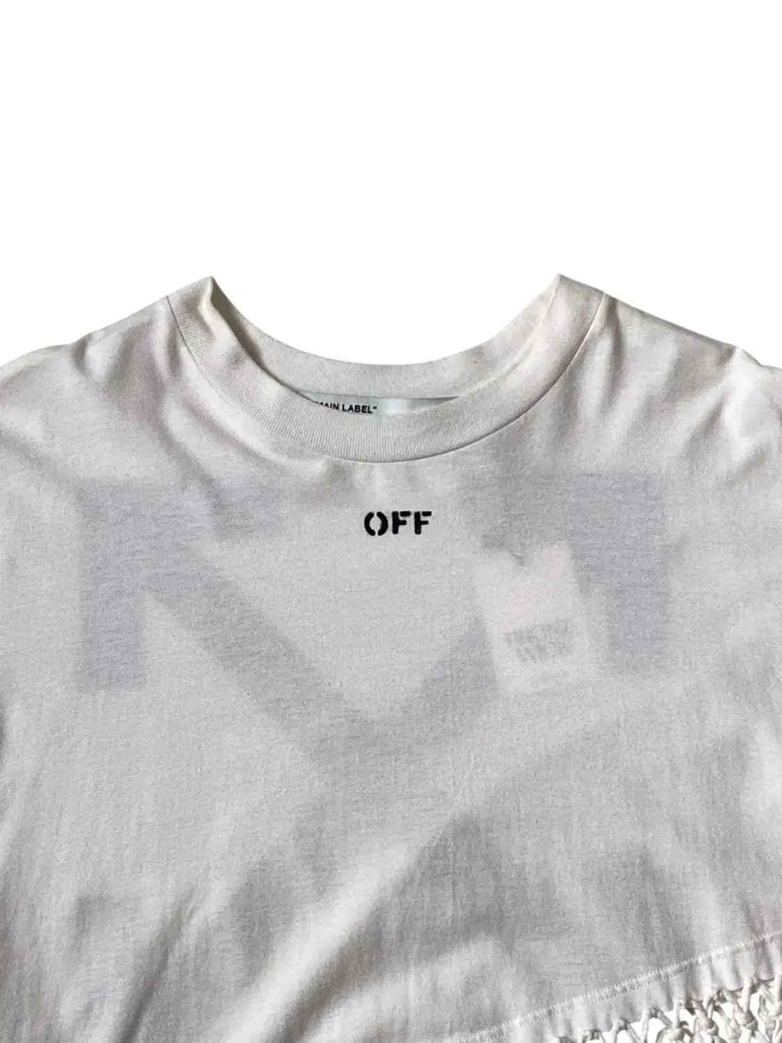오프화이트 1/2 티셔츠 (Woman M) AB0668 상품이미지3