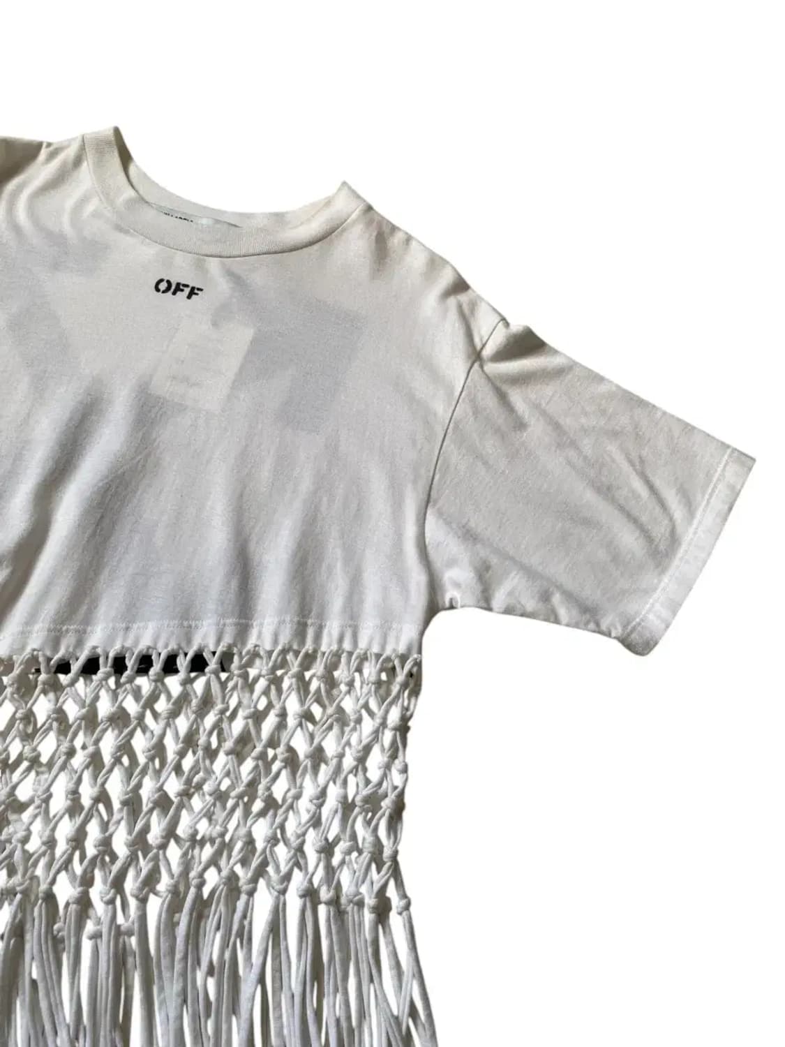 오프화이트 1/2 티셔츠 (Woman M) AB0668 상품이미지4