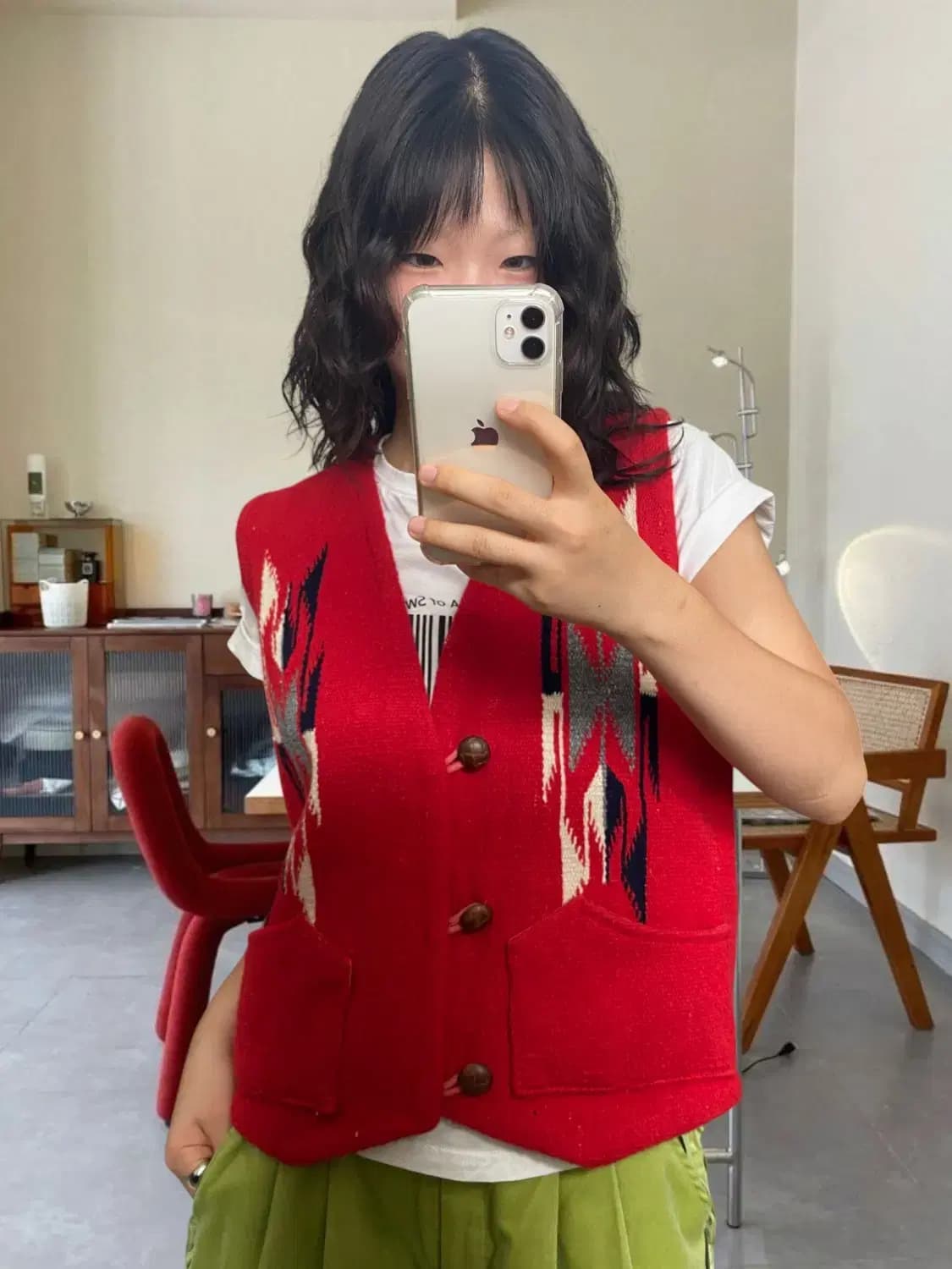 빈티지 패턴 베스트 조끼 (Woman M) AB0667 상품이미지1