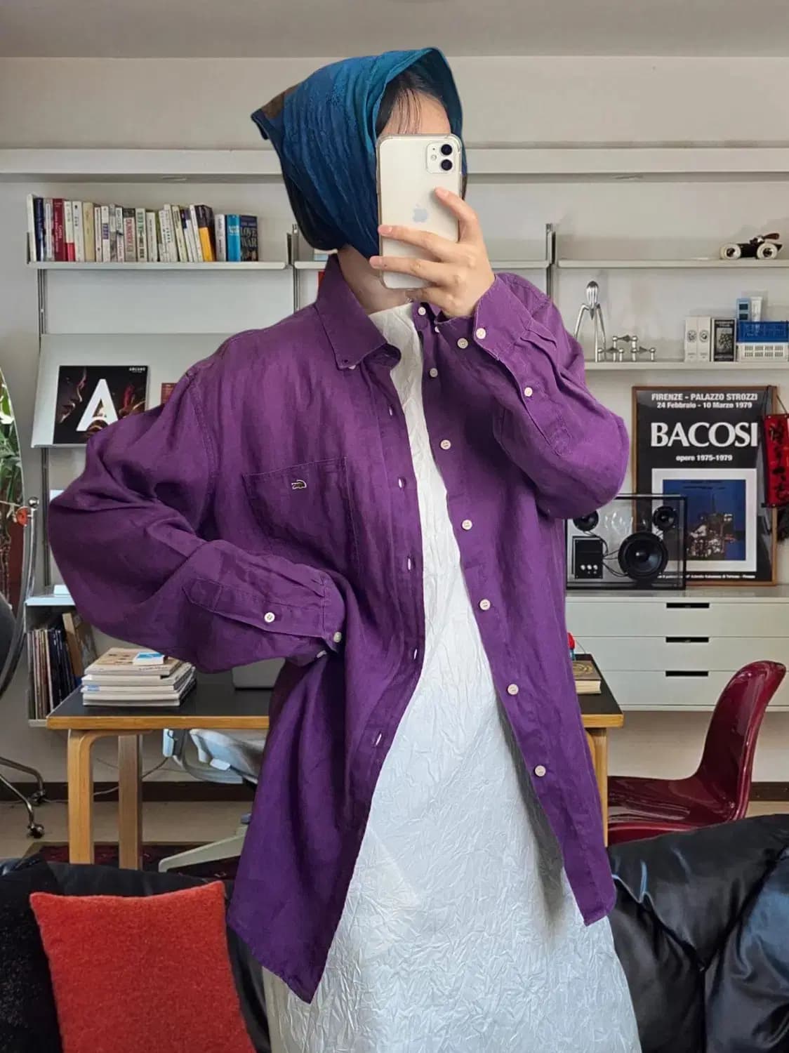 라코스테 린넨 셔츠 (Man L) AB0659 상품이미지1