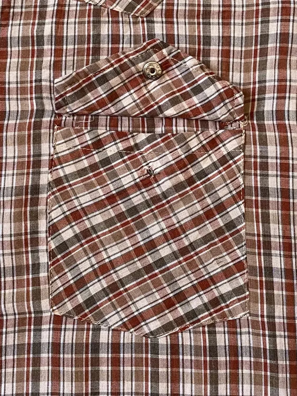 포켓 체크 셔츠 (Man XL) AB0654 상품이미지7