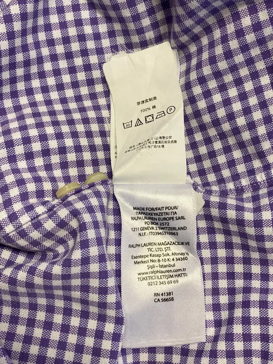 폴로랄프로렌 체크 셔츠 (Man M) AA0499 상품이미지10