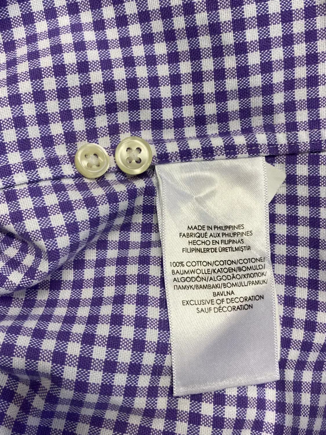 폴로랄프로렌 체크 셔츠 (Man M) AA0499 상품이미지7