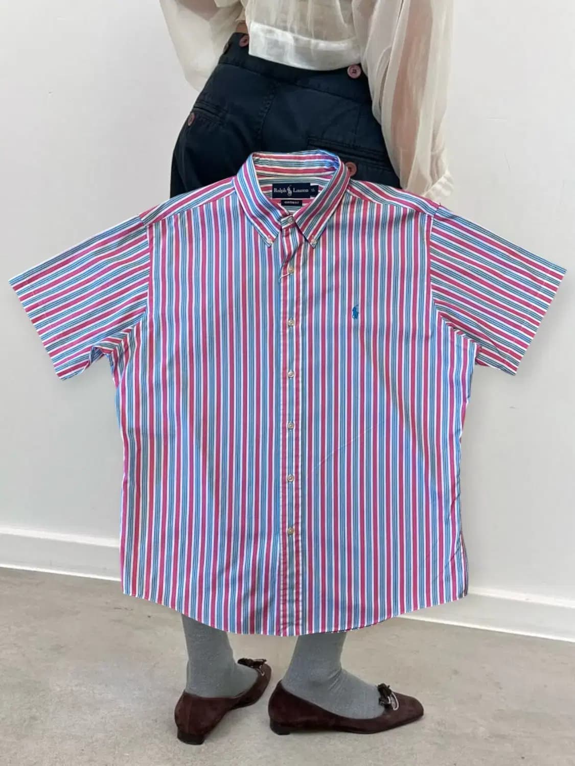 폴로랄프로렌 스트라이프 반팔 셔츠 (Man S) AA0497 상품이미지1