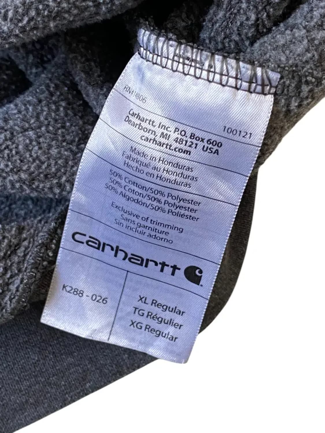 칼하트 후드 티셔츠 (Man XL) AB0679 상품이미지7