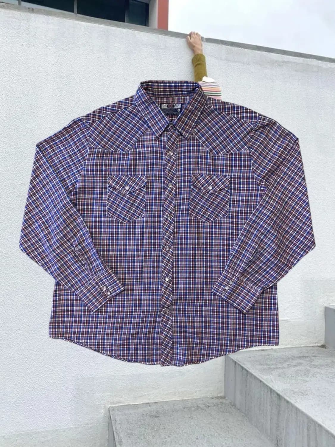 빈티지 체크 셔츠 (Man XL) AA0539 상품이미지1