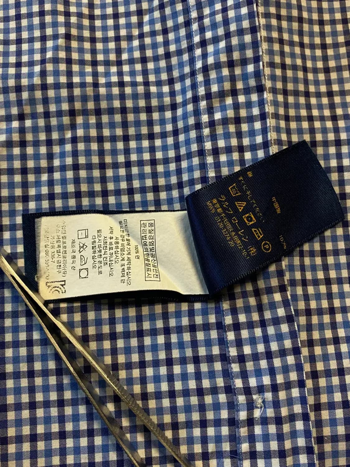 폴로랄프로렌 체크 셔츠 (Man S) AA0551 상품이미지8