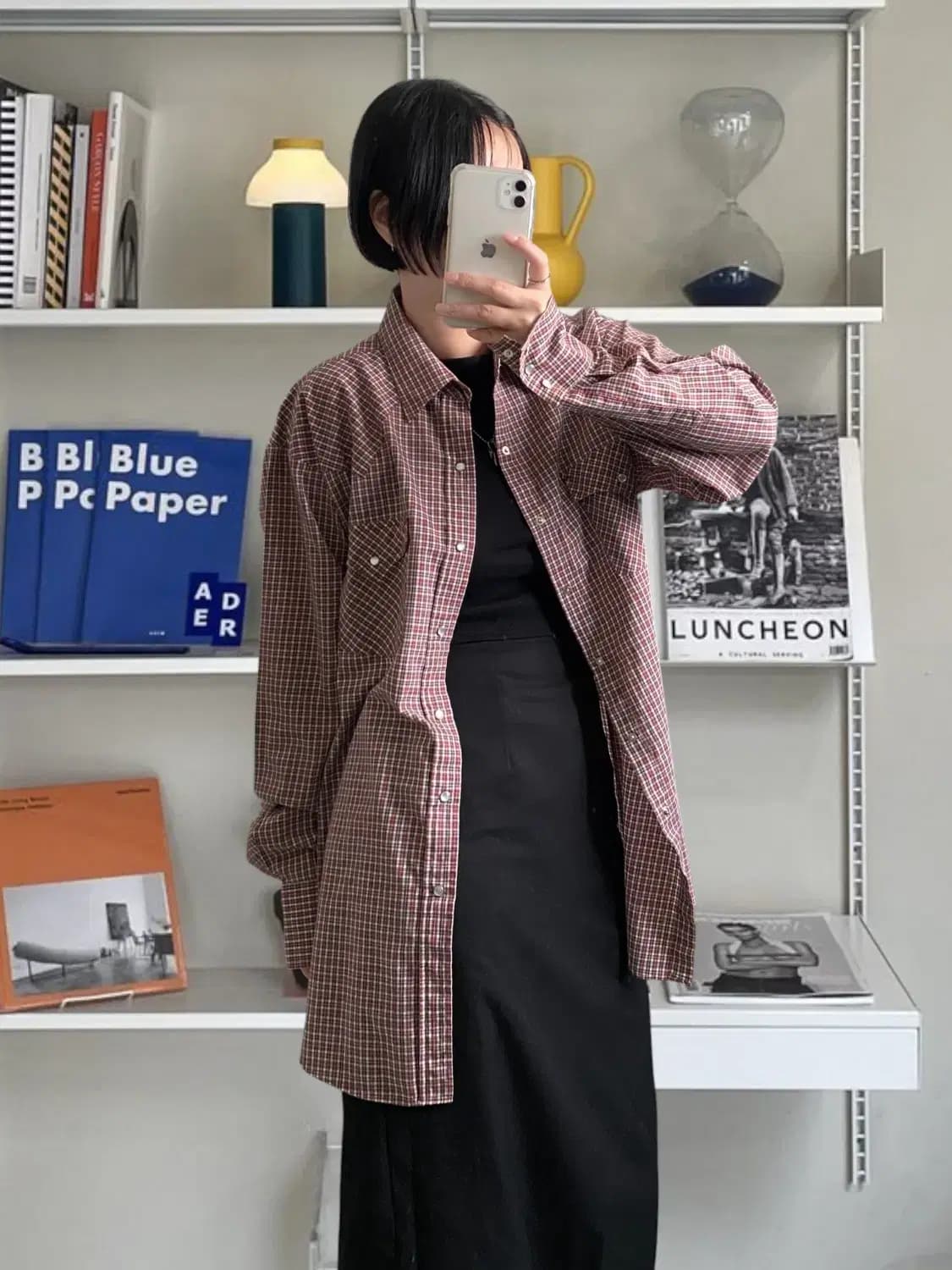 포켓 체크 셔츠 (Man XL) AB0752 상품이미지1