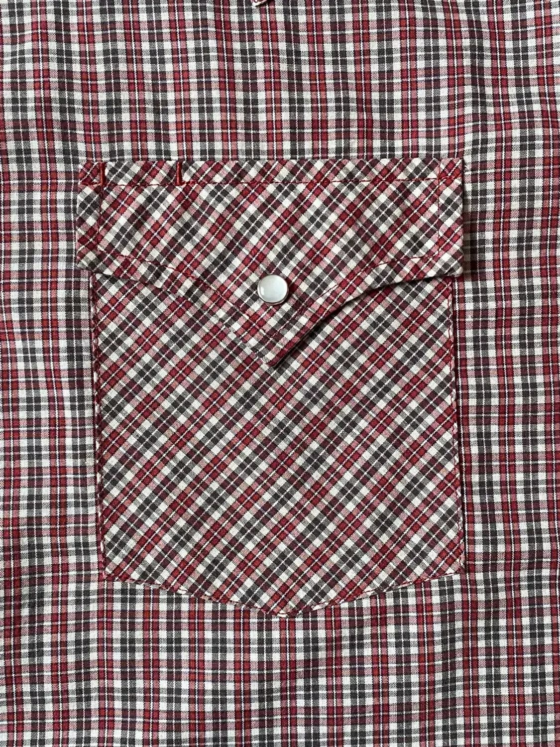 포켓 체크 셔츠 (Man XL) AB0752 상품이미지7