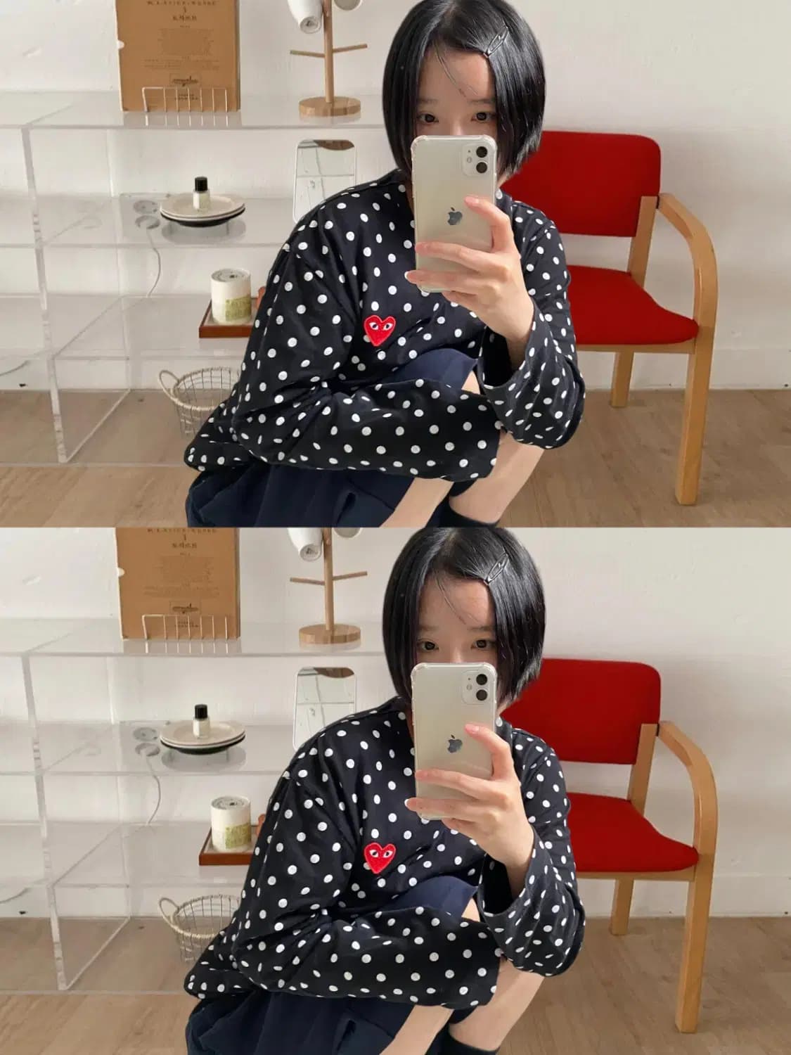 꼼데가르송 도트 롱슬리브 (Man L ) AB0795 상품이미지1