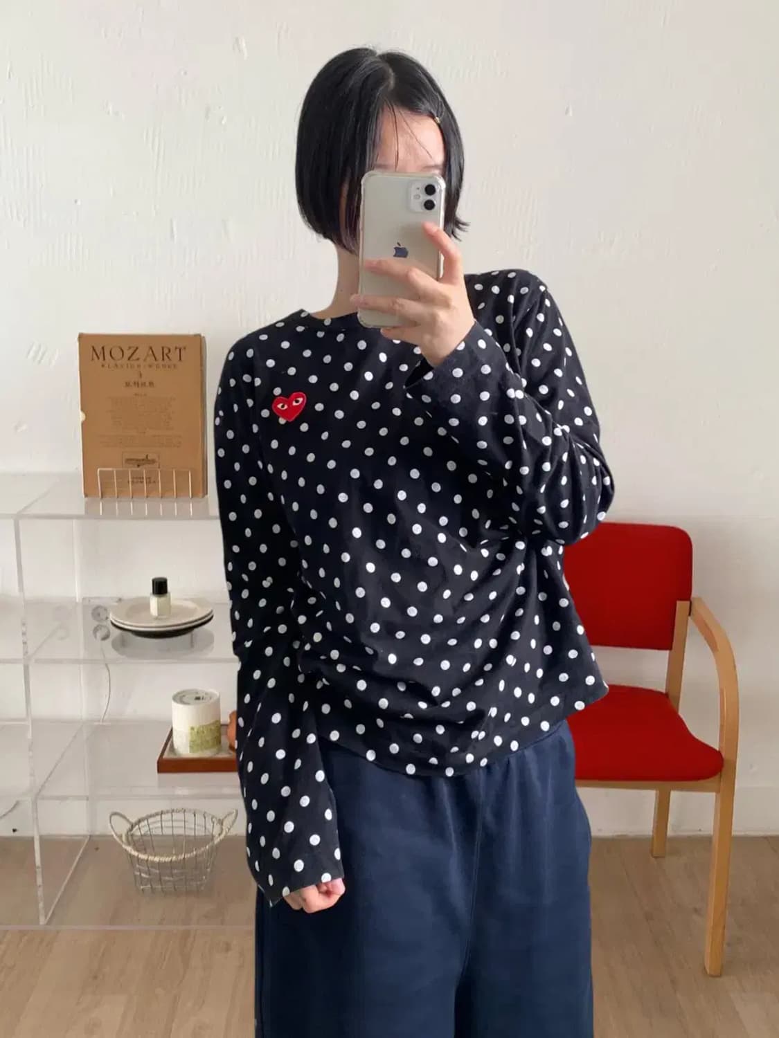 꼼데가르송 도트 롱슬리브 (Man L ) AB0795 상품이미지2