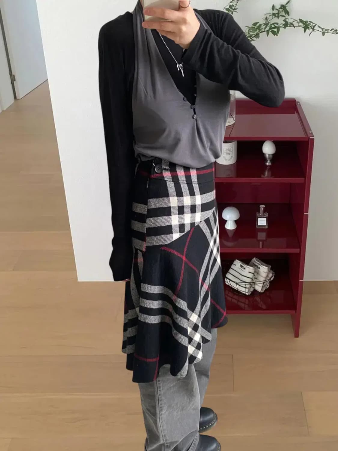 버버리 미디 스커트 (28) AB0806 상품이미지2