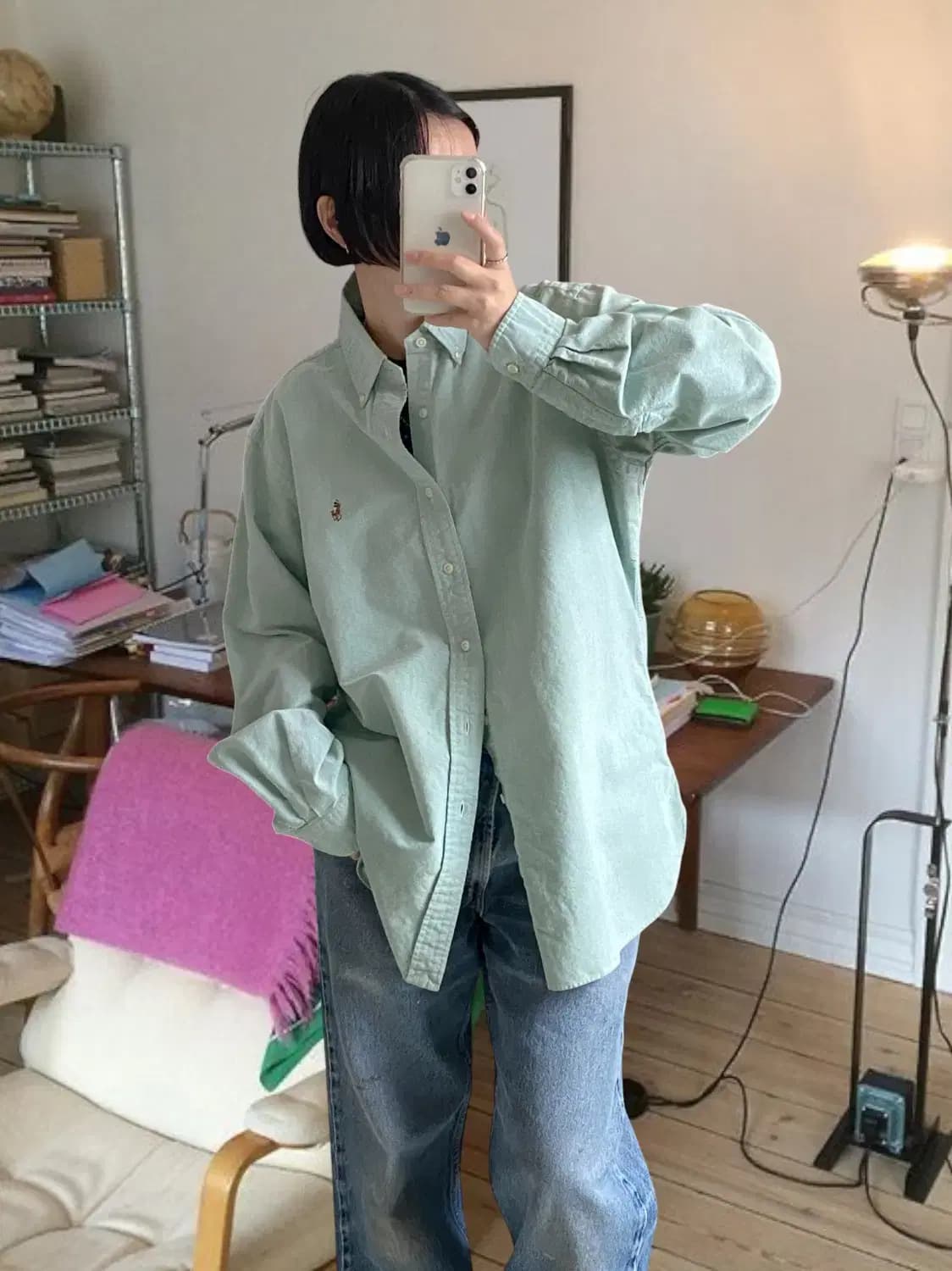 폴로 랄프로렌 솔리드 셔츠 (Man L) AB0802 상품이미지1