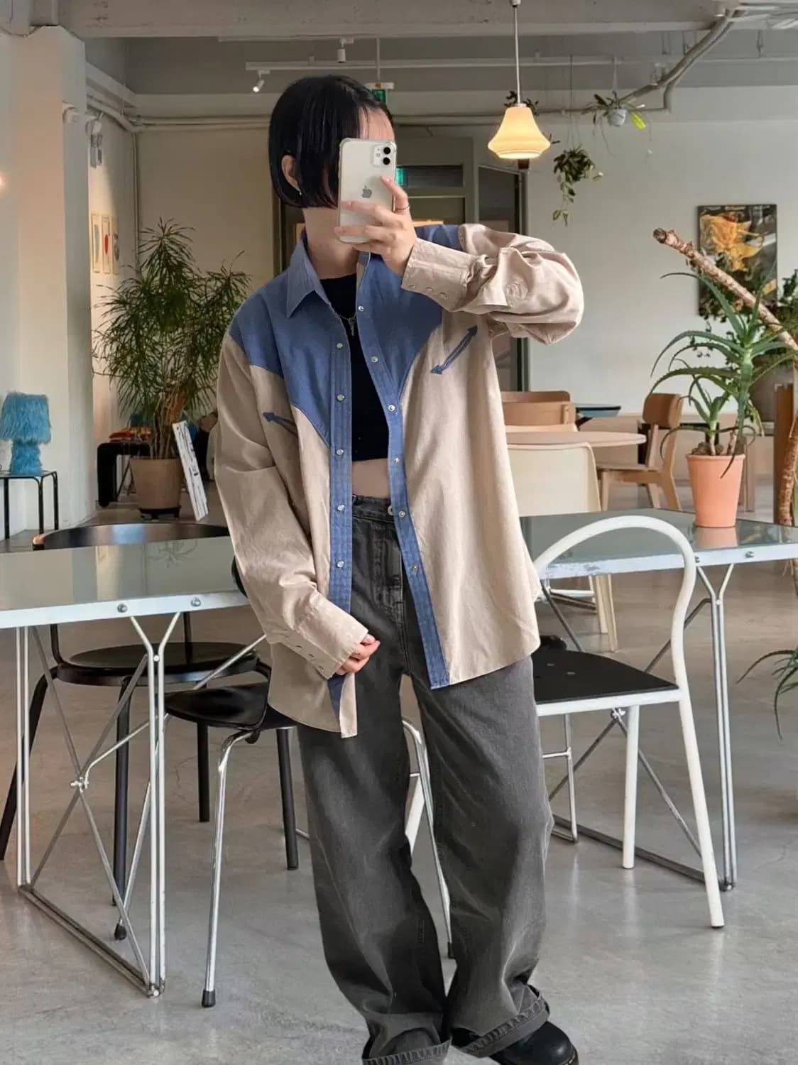 웨스턴 체크셔츠 (Man L) AB0798 상품이미지1