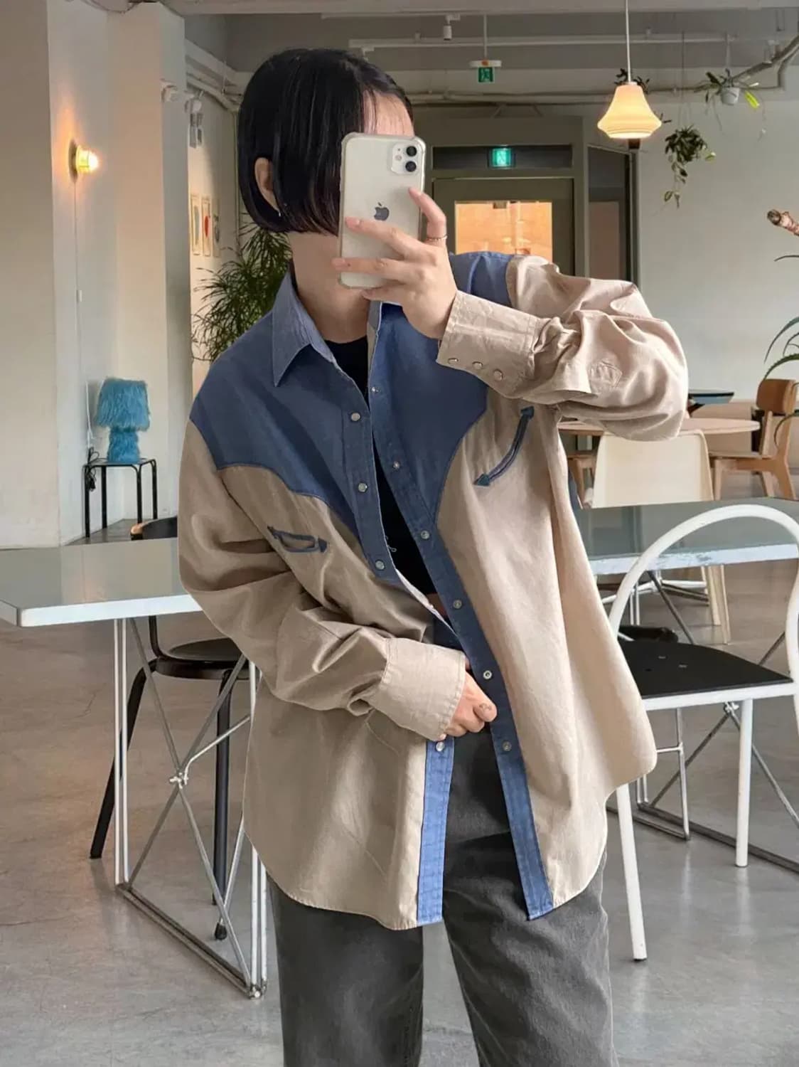 웨스턴 체크셔츠 (Man L) AB0798 상품이미지3