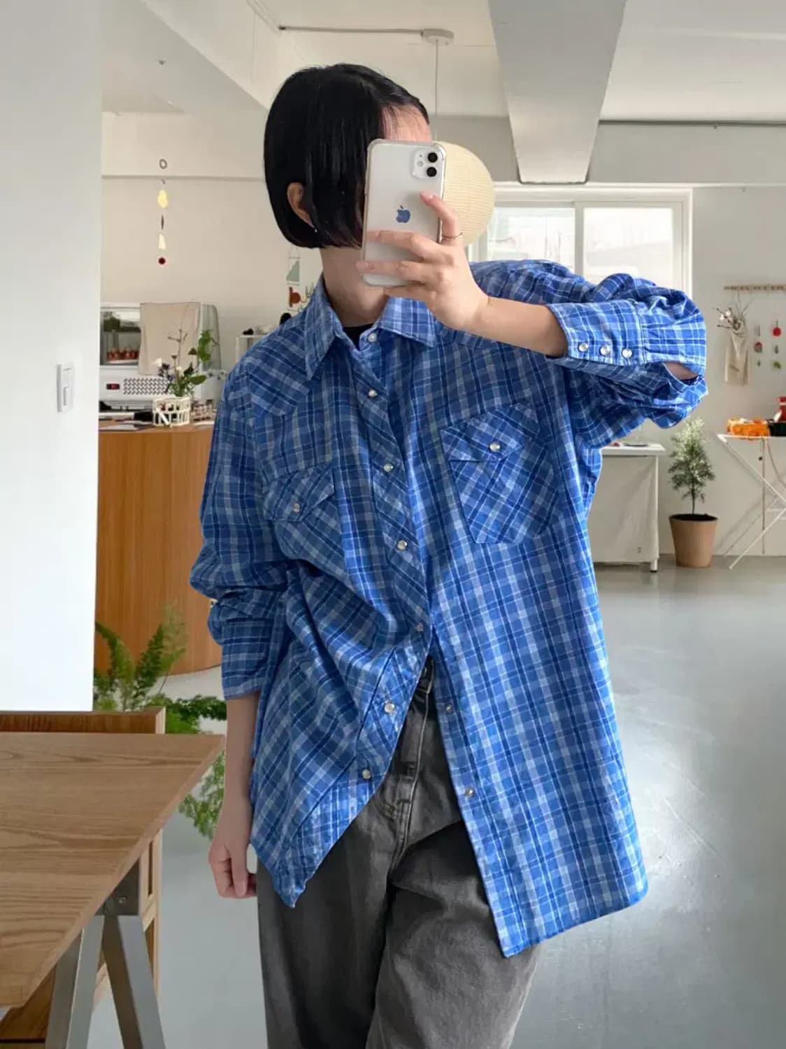 랭글러 체크 셔츠 (Man XL) AB0797 상품이미지2