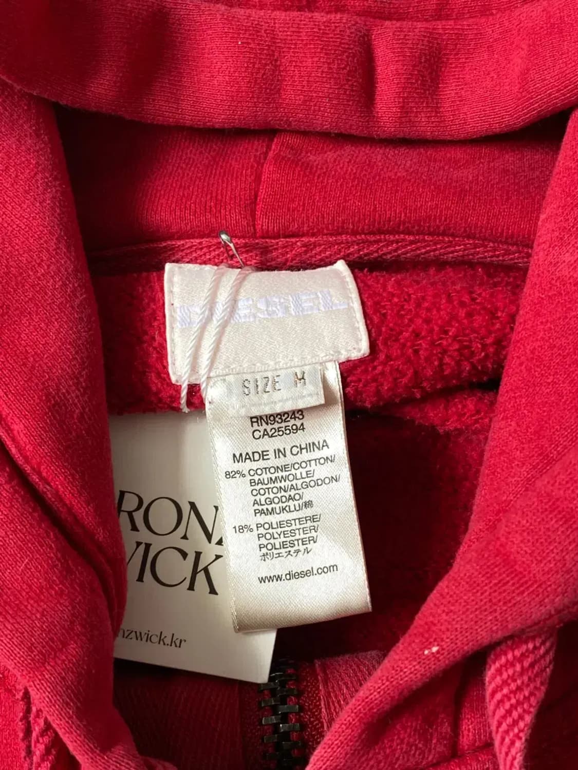 디젤 후드집업 (Woman M) AB0810 상품이미지6