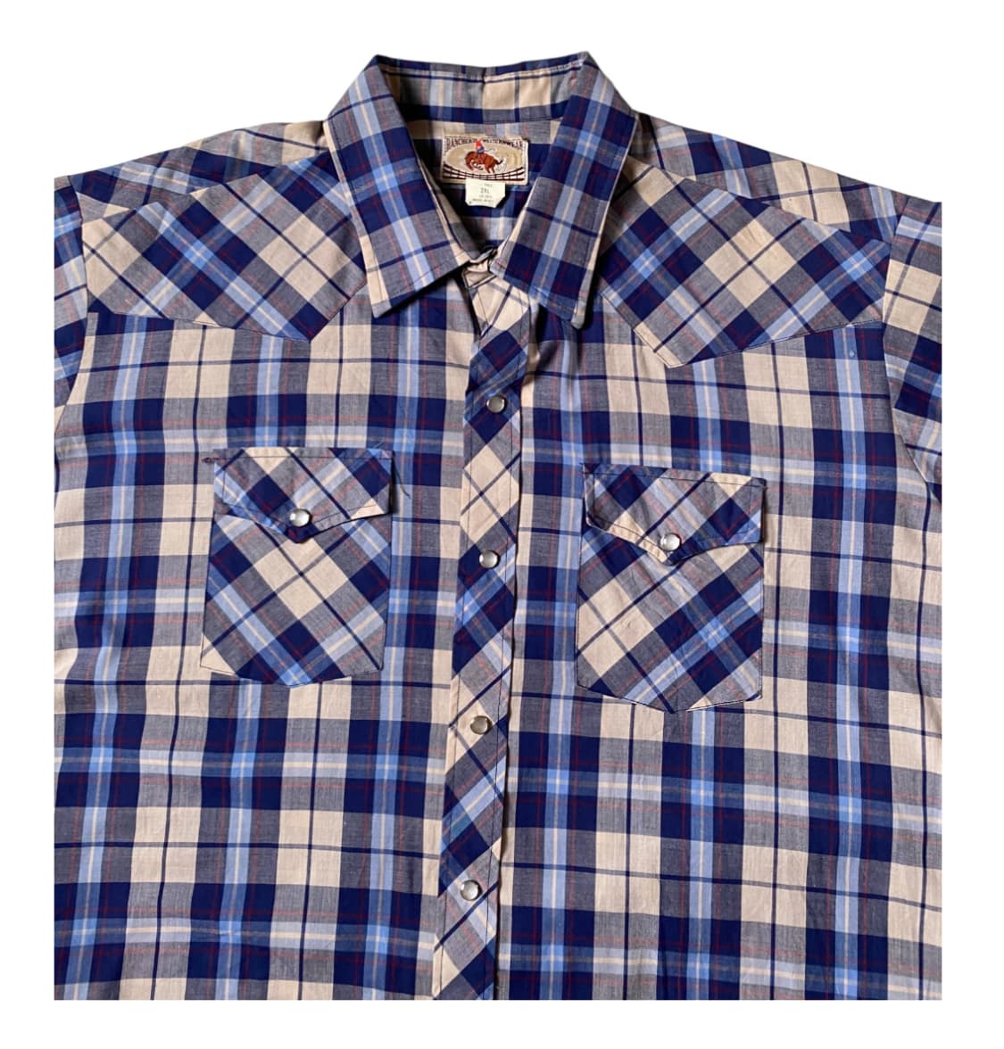 포켓 체크 셔츠 Made in U.S.A (Man 2XL) AB0819 상품이미지4