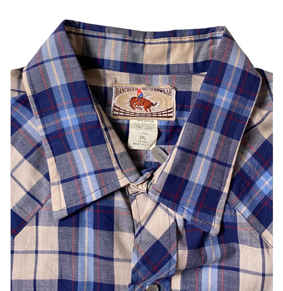 포켓 체크 셔츠 Made in U.S.A (Man 2XL) AB0819 상품이미지7