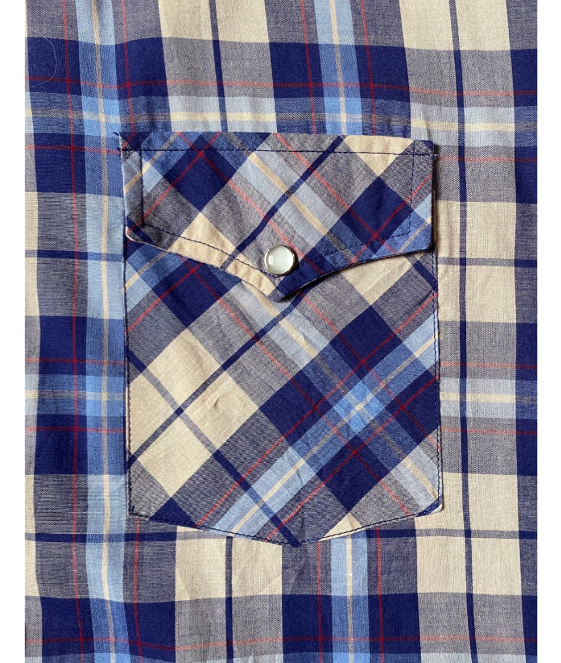 포켓 체크 셔츠 Made in U.S.A (Man 2XL) AB0819 상품이미지8