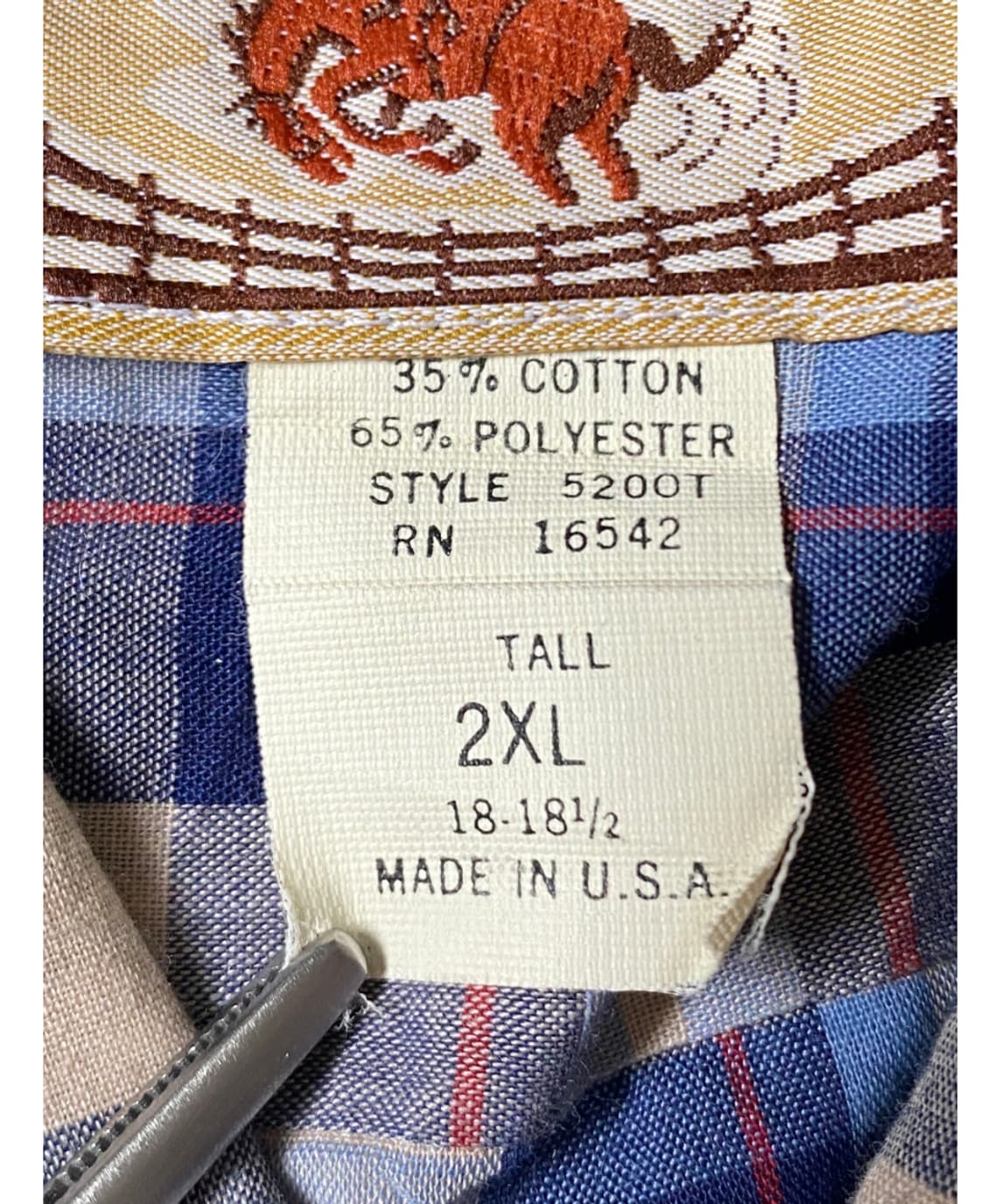 포켓 체크 셔츠 Made in U.S.A (Man 2XL) AB0819 상품이미지9