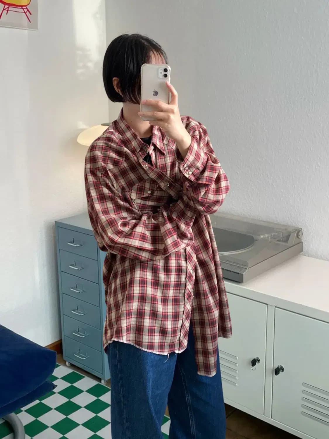 랭글러 체크 포켓 셔츠 (Man 2XL) AB0814 상품이미지1