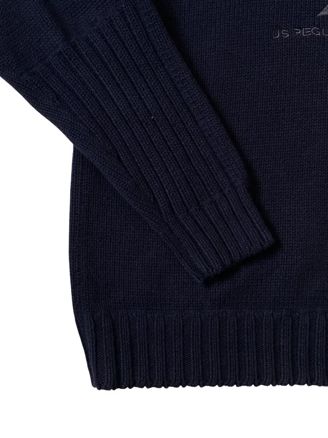 라운드 자수 니트 (Man M) AB0842 상품이미지5