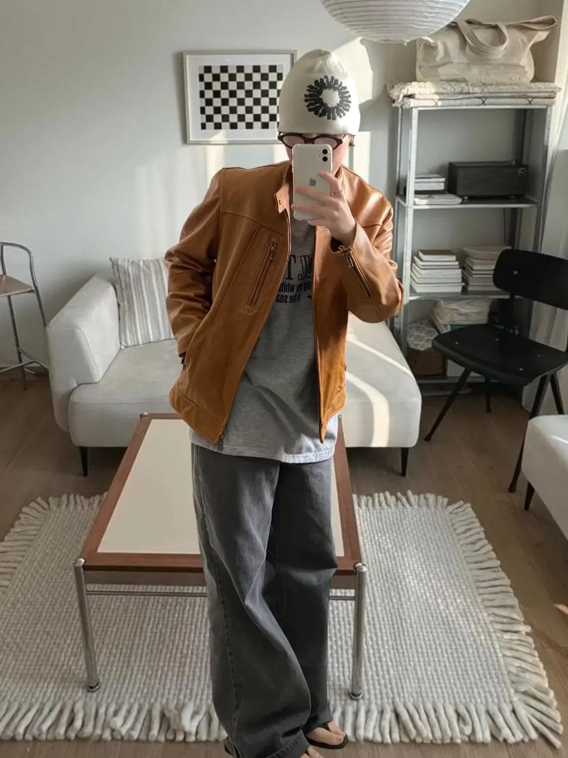 유니클로 페이크 레더 자켓 (Man M) AB0841 상품이미지1