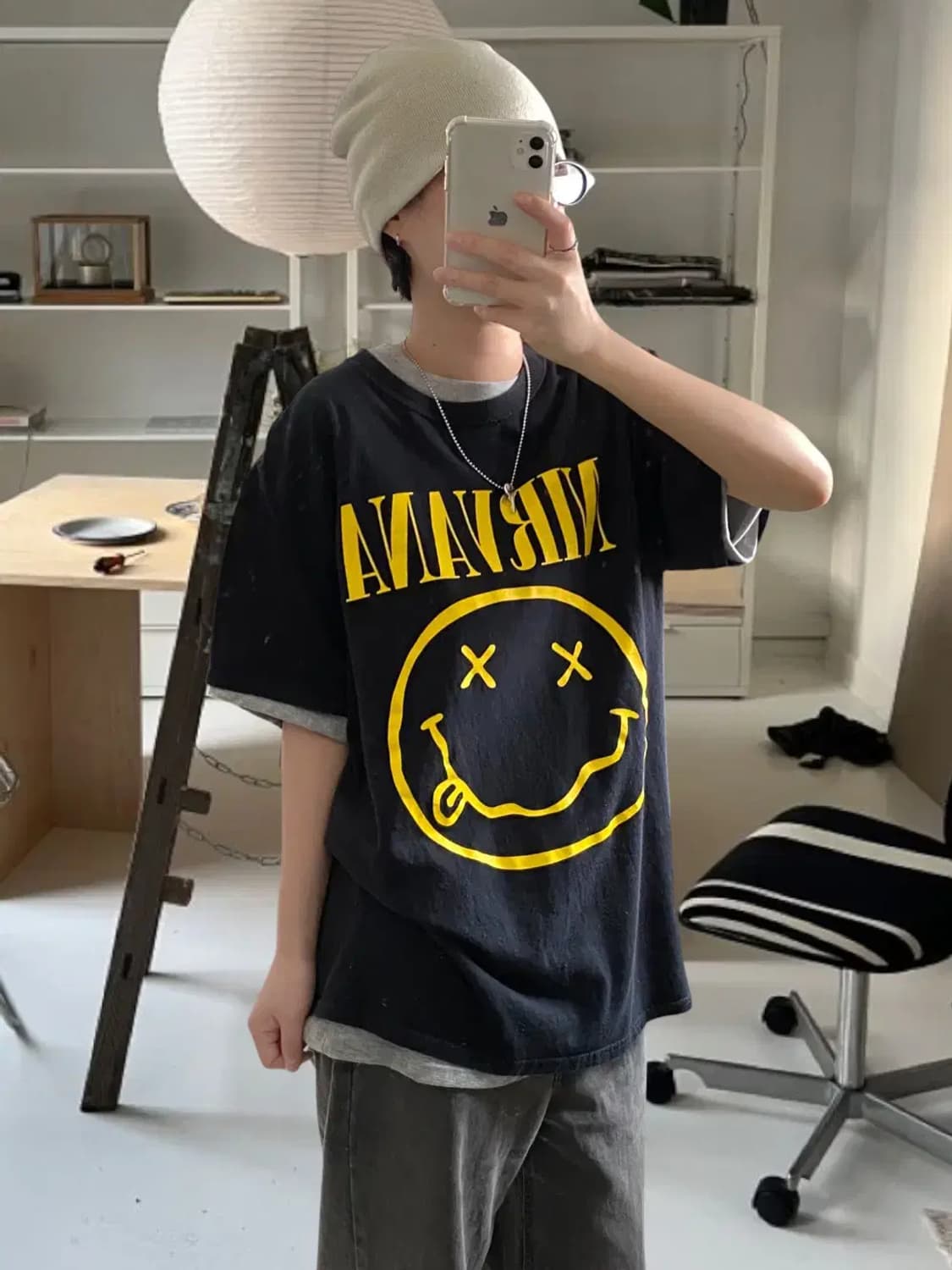 너바나 1/2 티셔츠 (Man XL) AB0834 상품이미지2