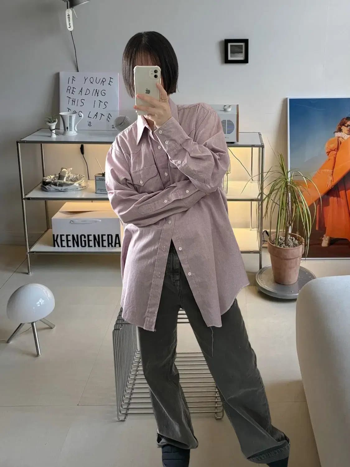 웨스턴 포켓 셔츠 MADE IN USA (Man XL) AB0948 상품이미지1