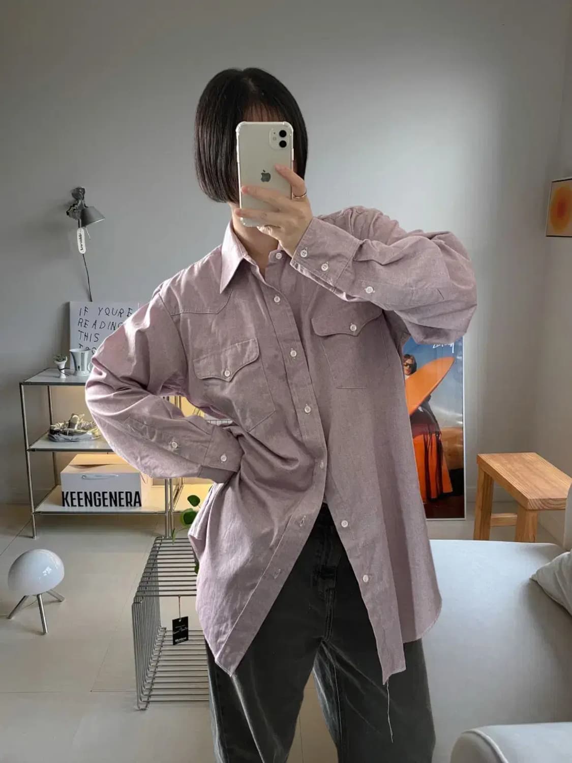 웨스턴 포켓 셔츠 MADE IN USA (Man XL) AB0948 상품이미지2