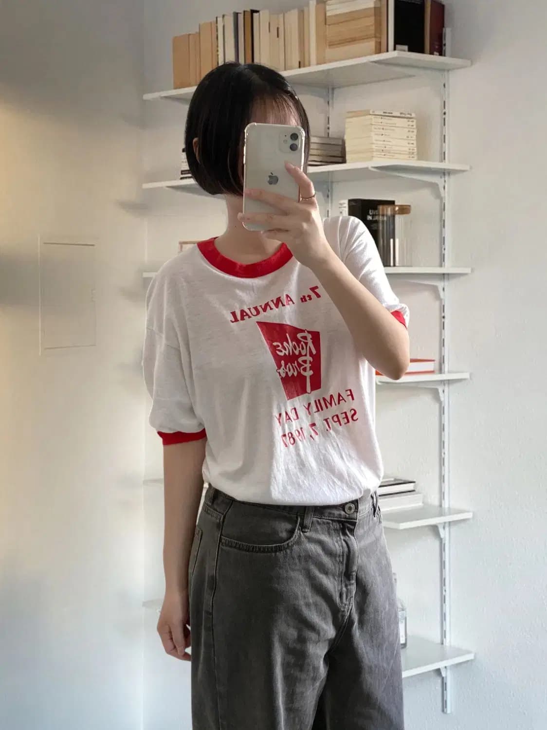 헤인즈 반팔 티셔츠 Made in USA (Woman L) AB0944 상품이미지1