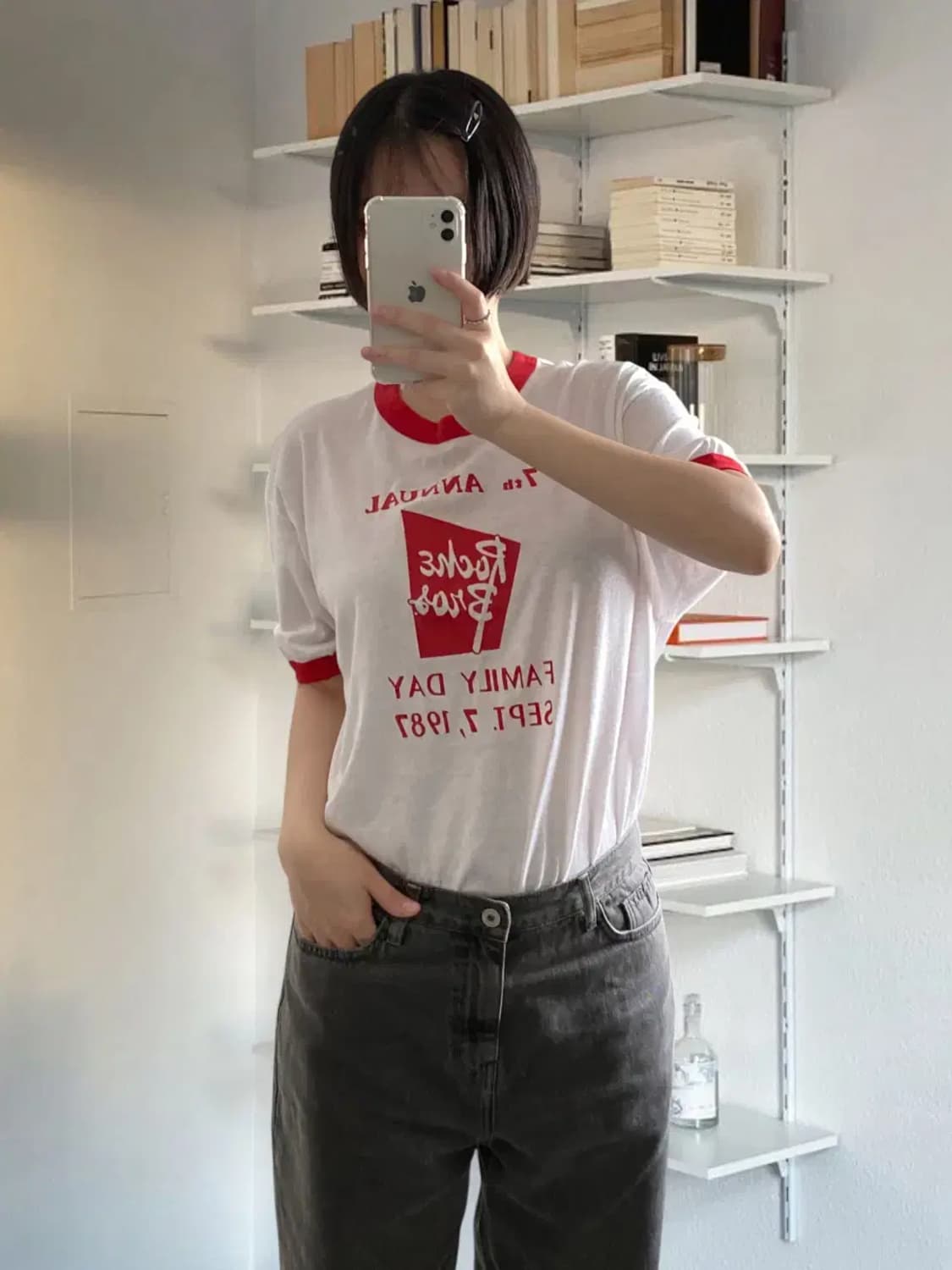 헤인즈 반팔 티셔츠 Made in USA (Woman L) AB0944 상품이미지2