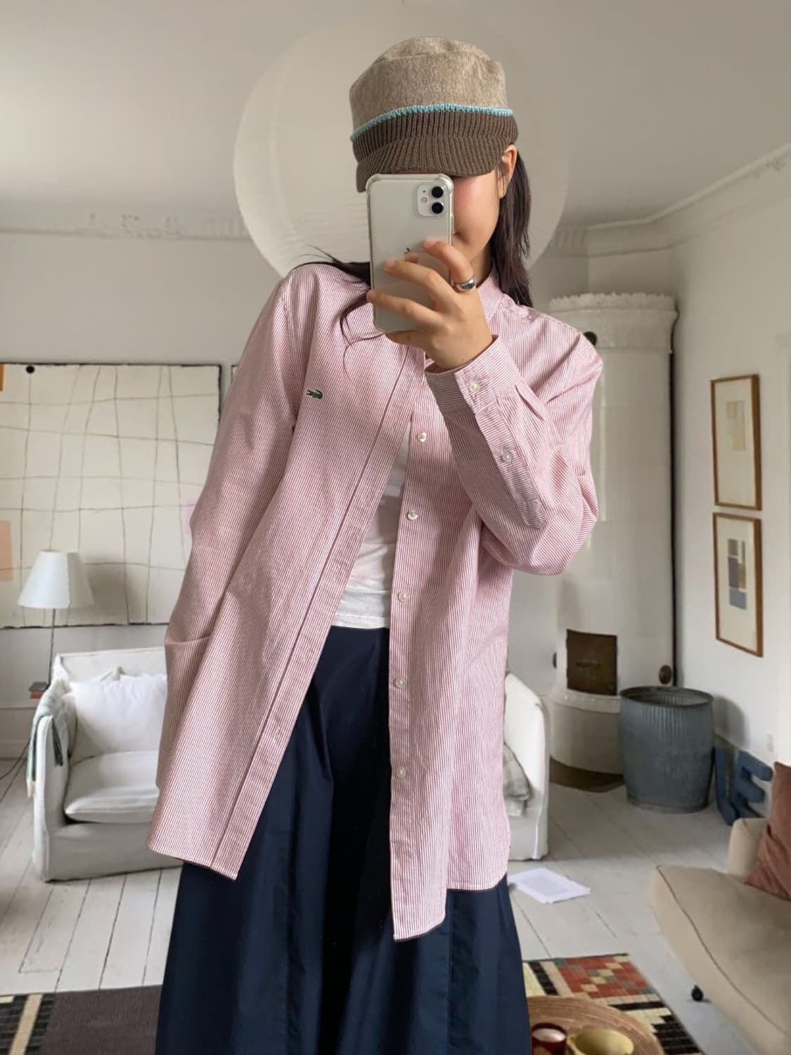 라코스테 스트라이프 셔츠 (Man S) AB0854 상품이미지1