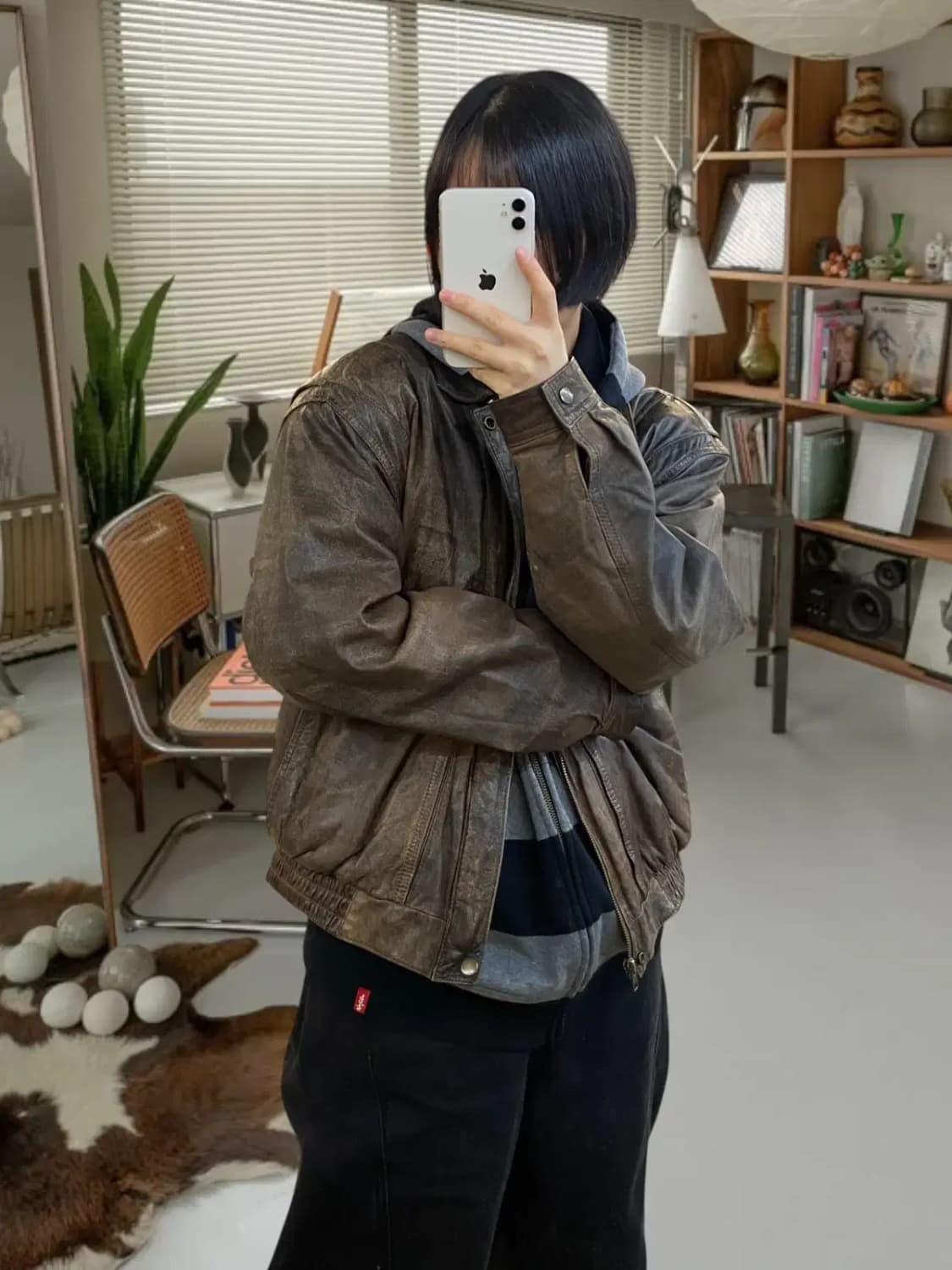 빈티지 레더 자켓 (Man L) / [AA1012] 상품이미지1