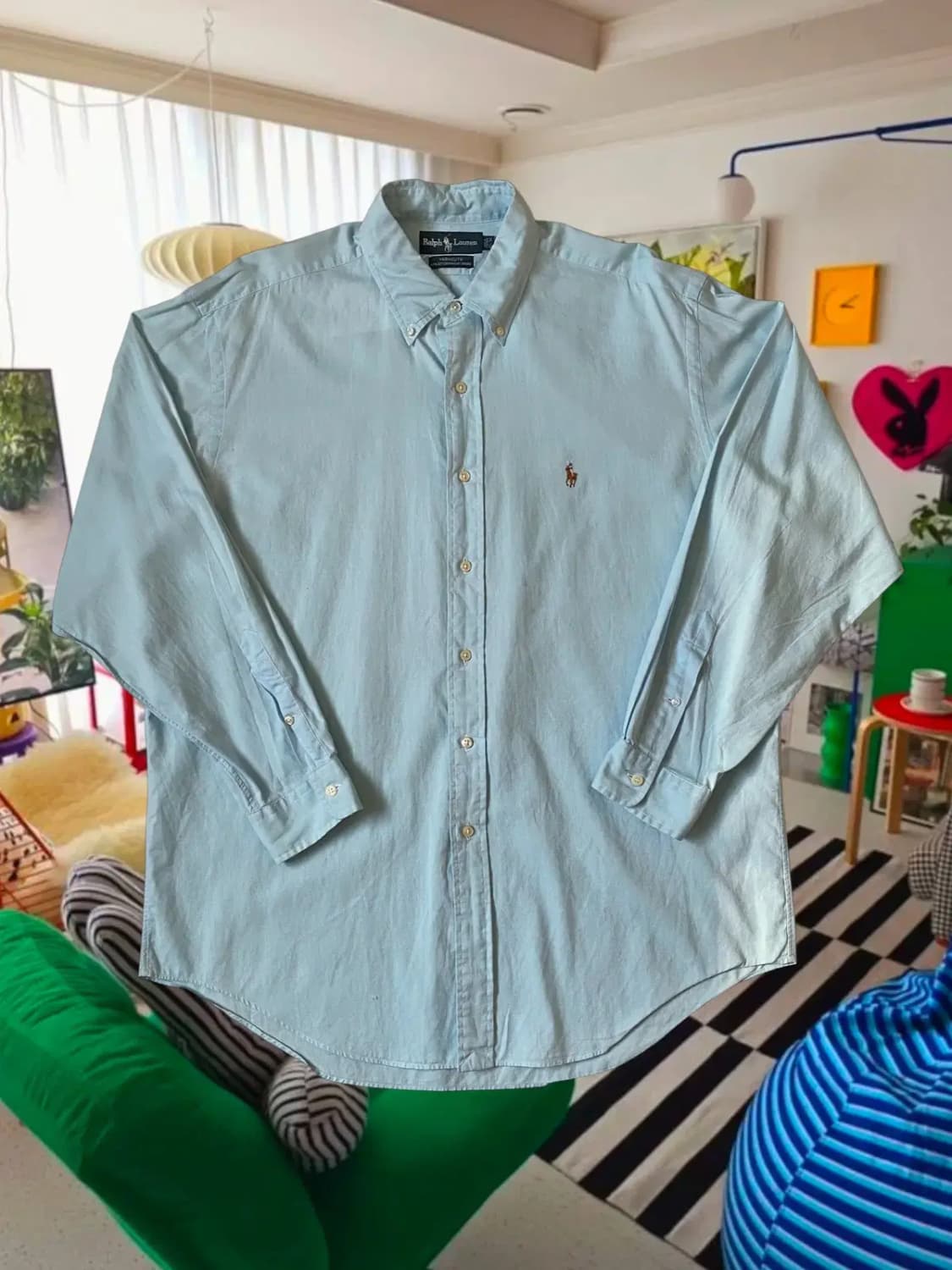 폴로 랄프로렌 솔리드 셔츠 (Man 2XL) / [AB1349] 상품이미지1