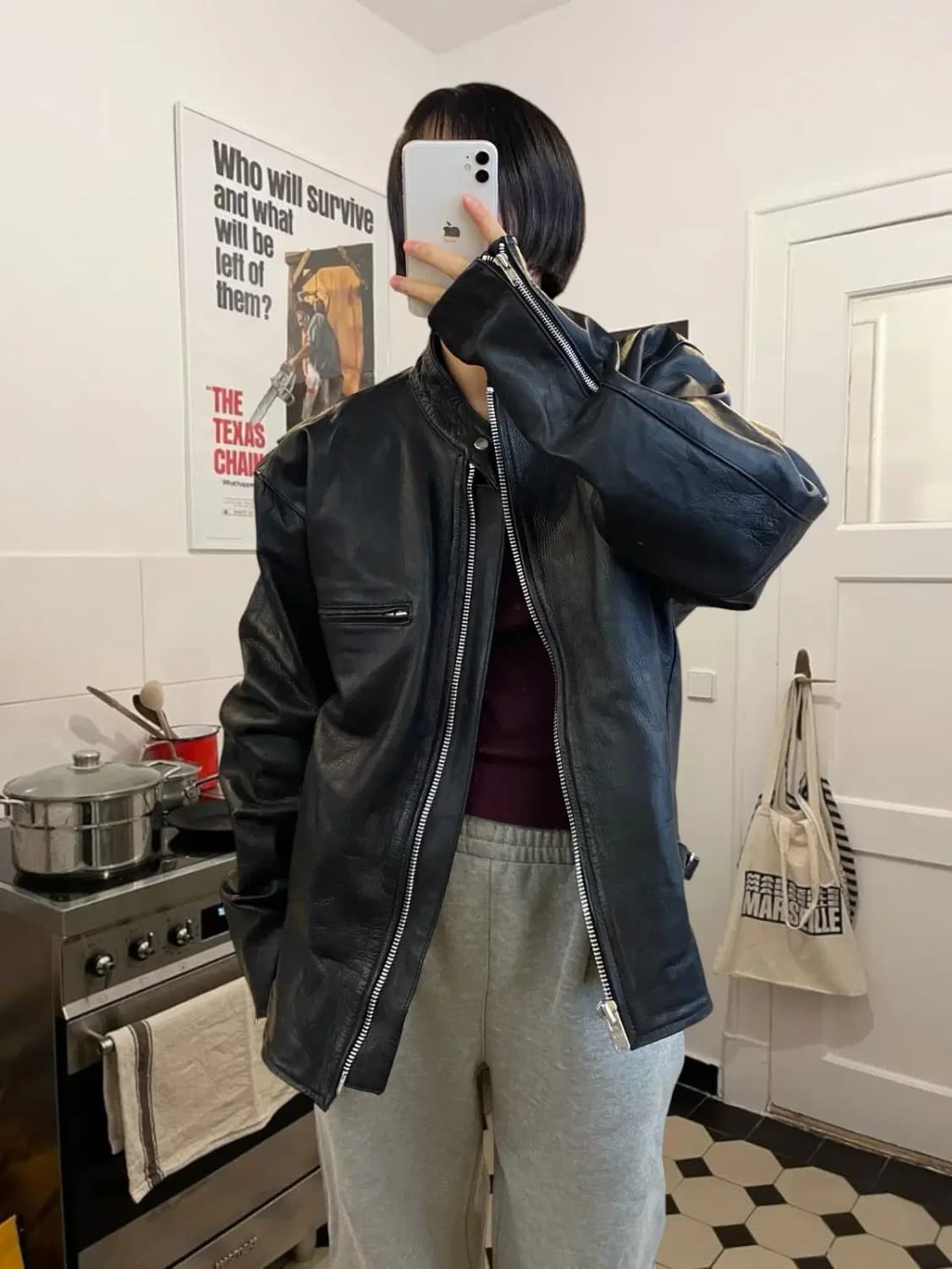 빈티지 레더 자켓 (Man XL) / [AA1057] 상품이미지1