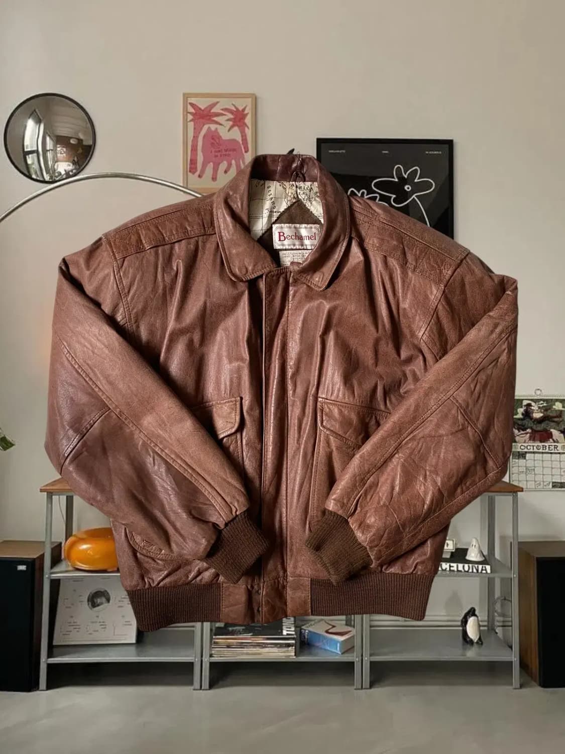 빈티지 가죽 자켓 (Man M) / [AB1386] 상품이미지1