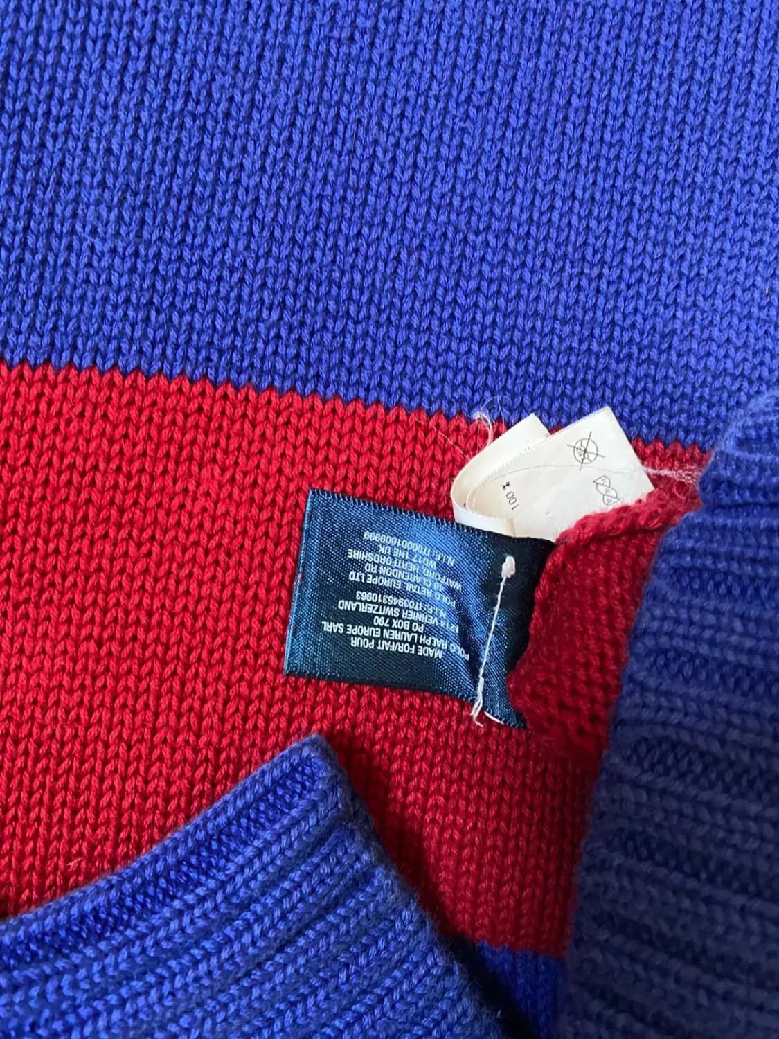 폴로 스트라이프 반집업 니트 (Woman L) / [AB1389] 상품이미지8