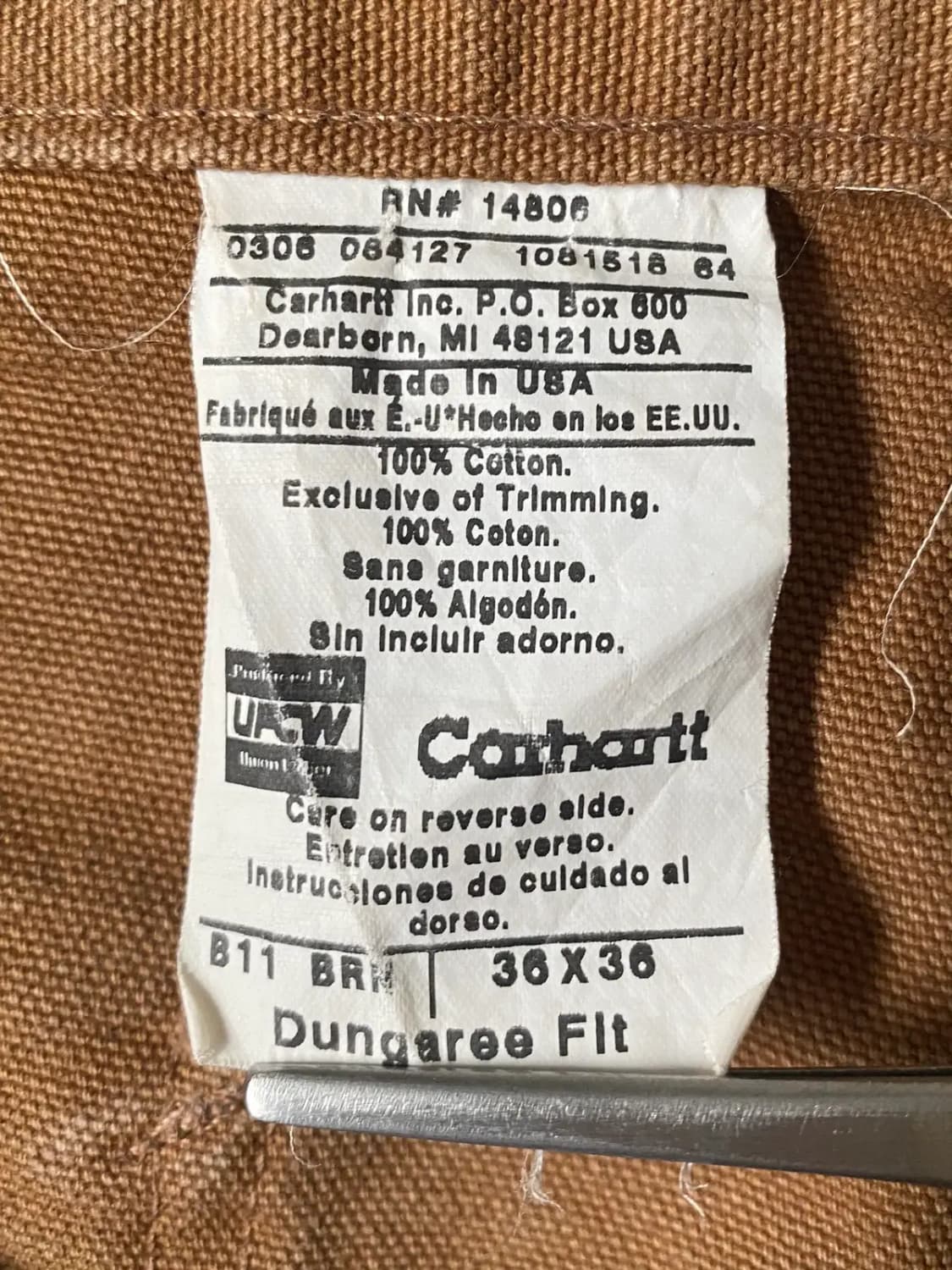 칼하트 카펜터 팬츠 (36) / [AB1423] 상품이미지5