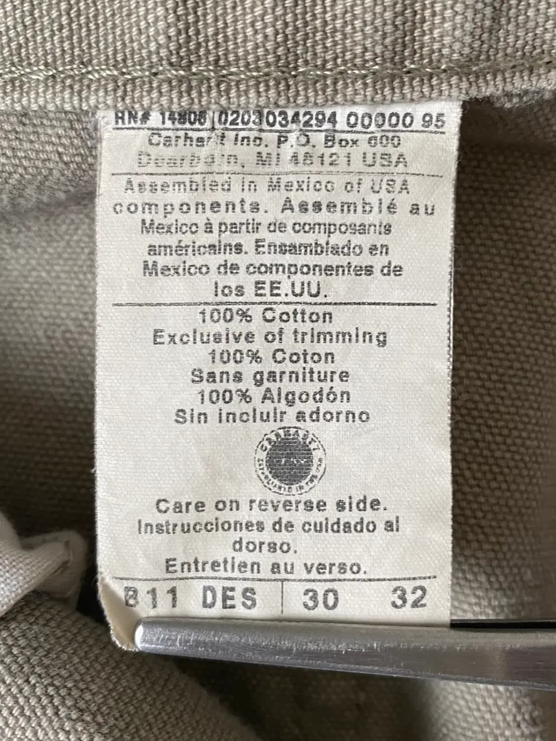 칼하트 팬츠 (30) / [AB1424] 상품이미지5