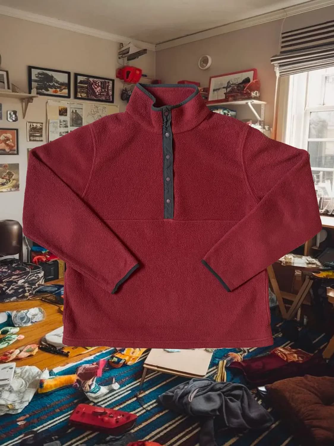 빈티지 반집업 후리스 (Woman L)) / [AB1444] 상품이미지1