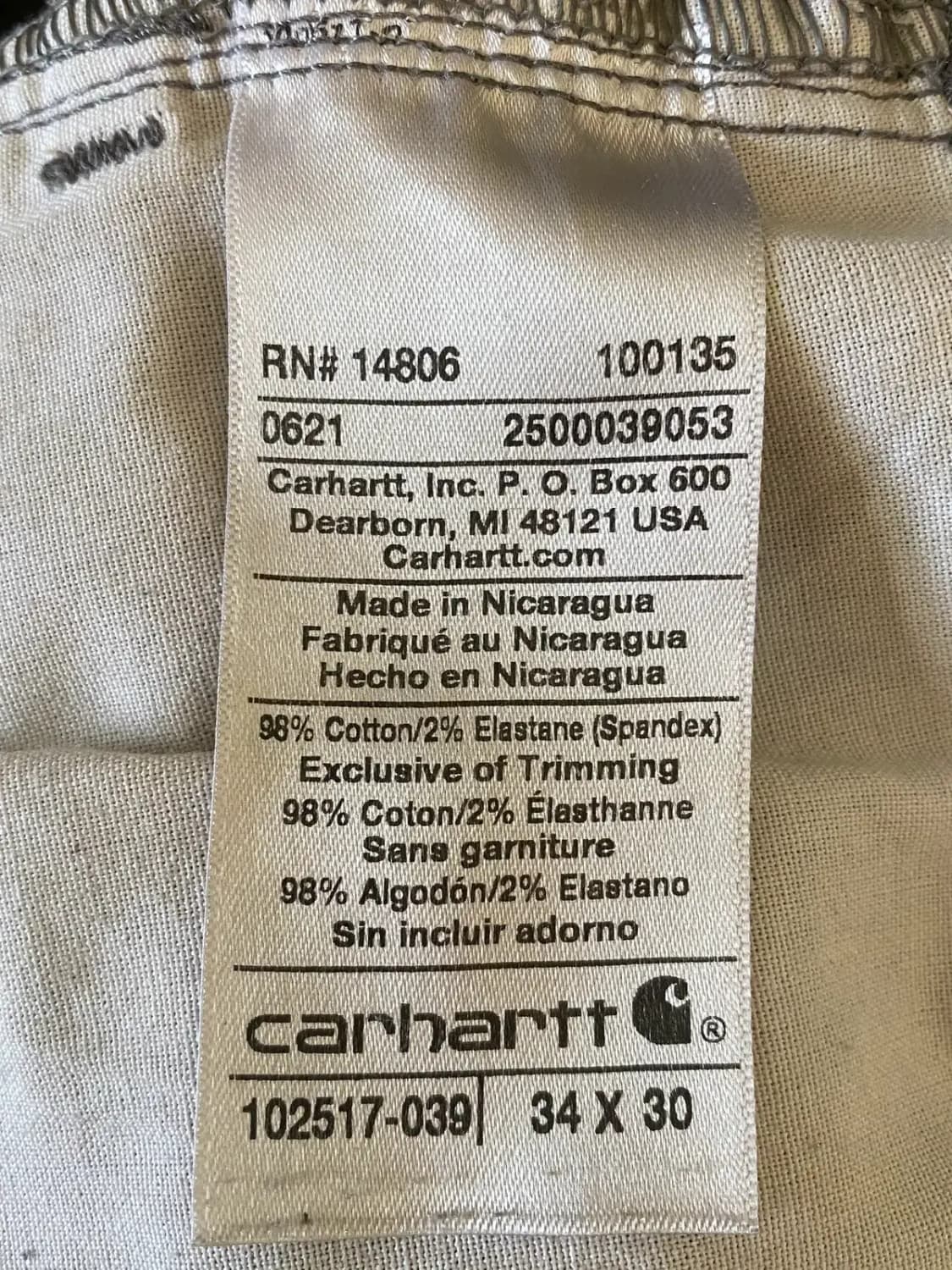 칼하트 팬츠 (34) / [AB1504] 상품이미지4