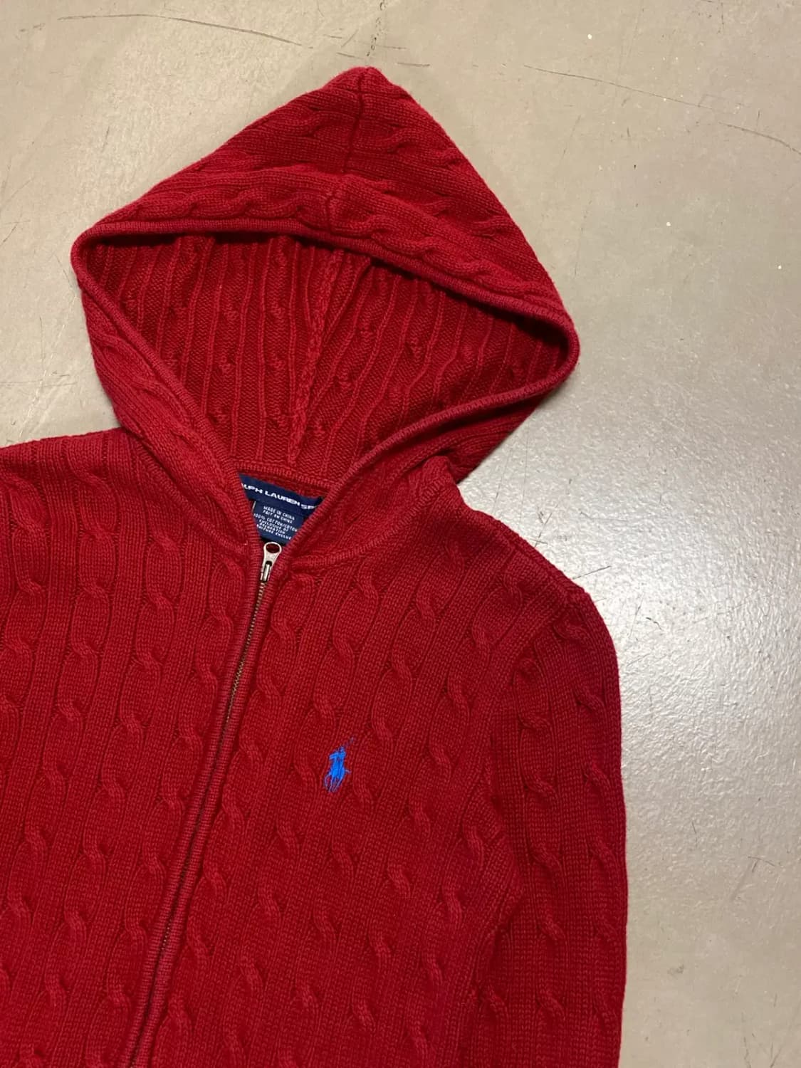 폴로랄프로렌 케이블 후드 집업 (Woman XS) / [AA1144] 상품이미지3