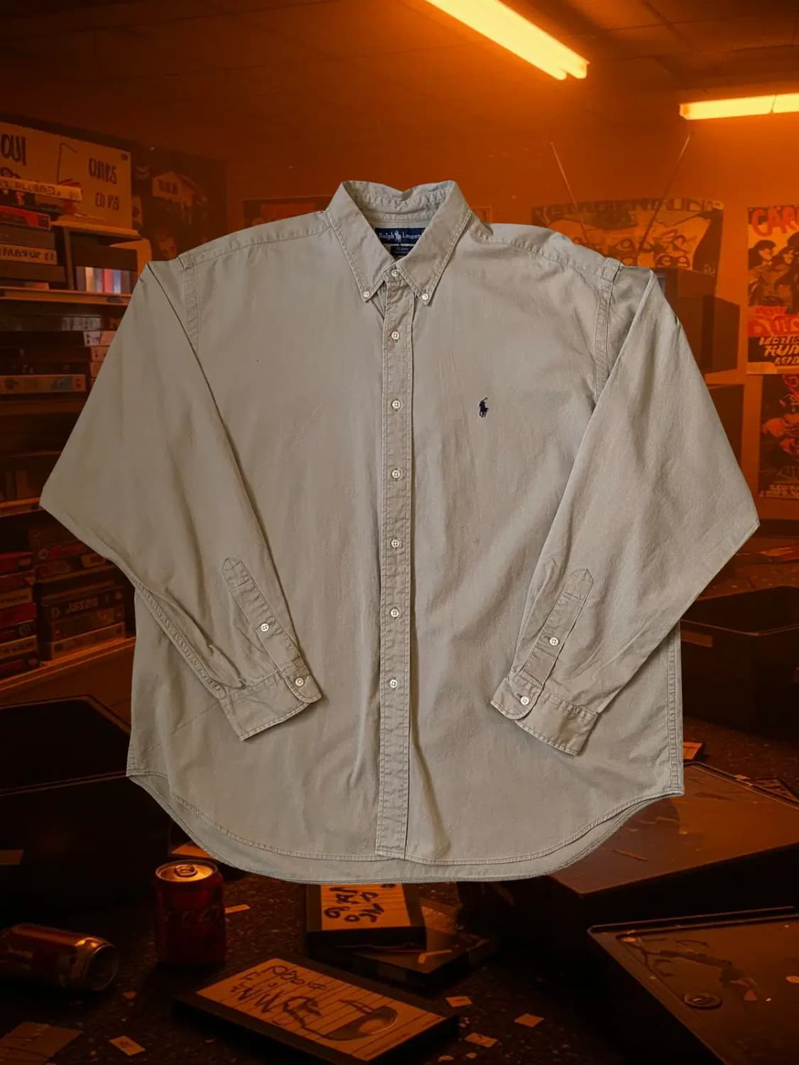 폴로 랄프로렌 솔리드 셔츠 (Man 2XL) / [AB1529] 상품이미지1