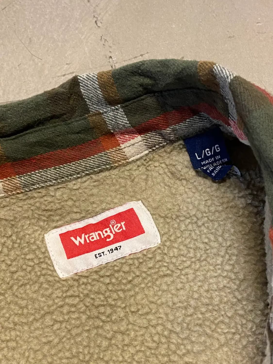 랭글러 체크 셔츠 (Man 2XL) / [AA1167] 상품이미지5