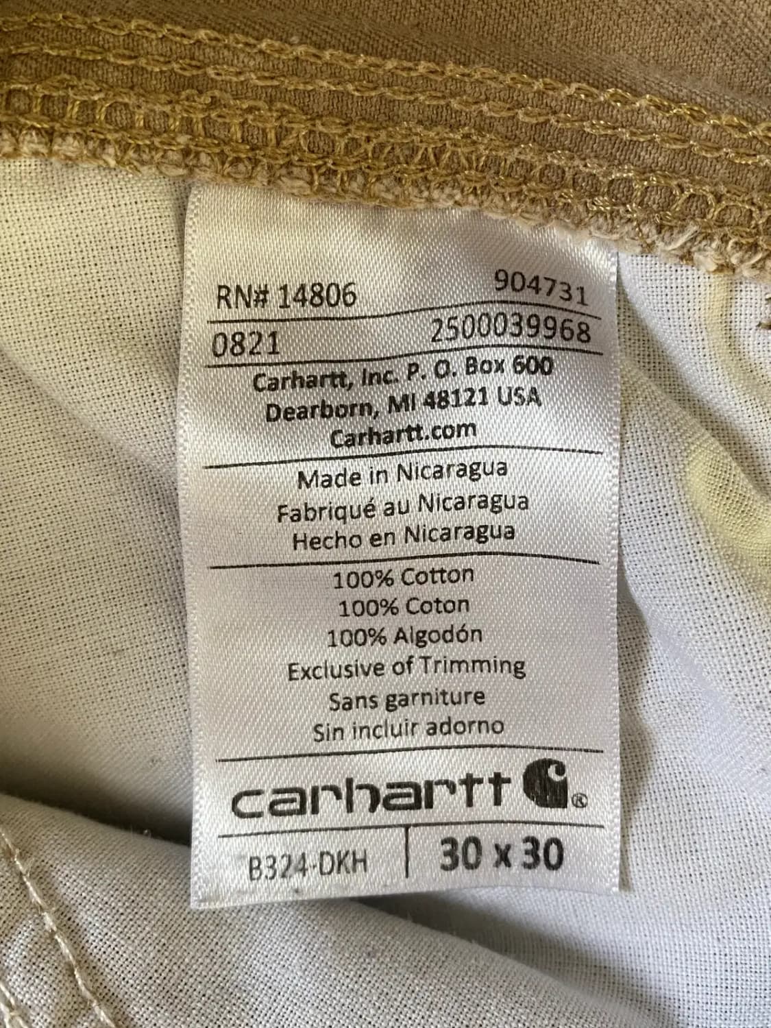 칼하트 카펜터 팬츠 (30) / [AB1581] 상품이미지4