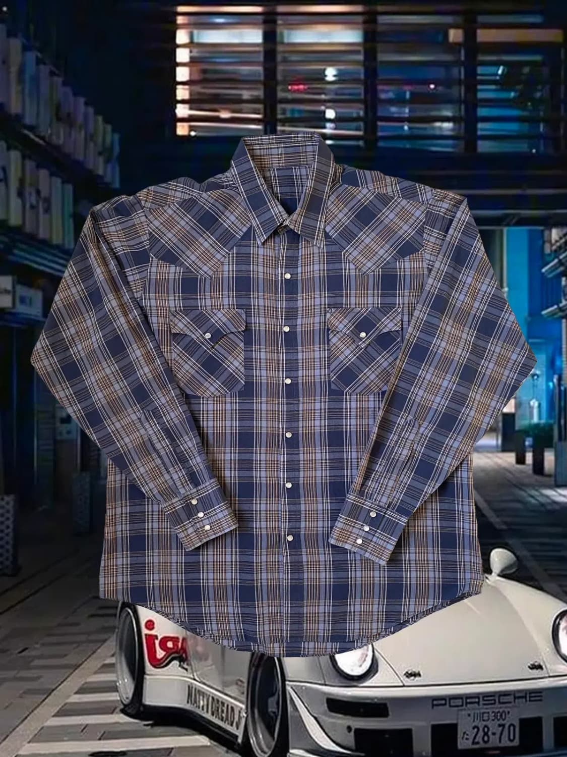 포켓 체크 셔츠 (Man XL) / [AB1580] 상품이미지1